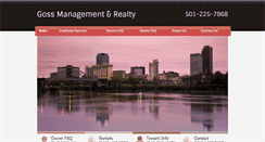 Desktop Screenshot of gossmanagement.com